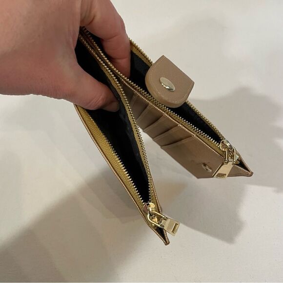 Travelambo RIFD blocking travel wallet gold *has damage - Picture 4 of 8